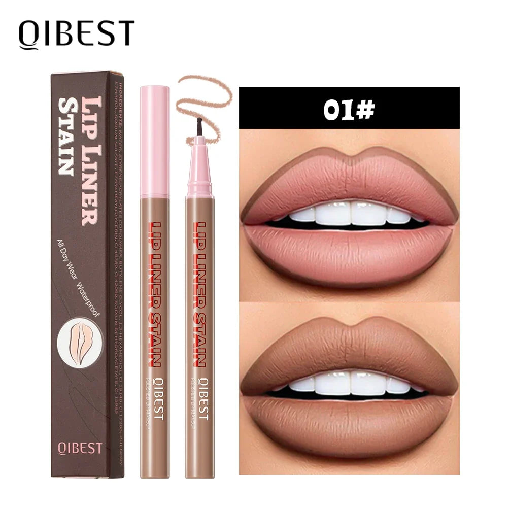 QiBest Matte Liquid Lip Liner – Waterproof Contour Pen