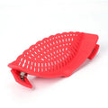 Kitchen Strainer Clip Silicone Colander Fits All Pots Bowls Pasta Pot