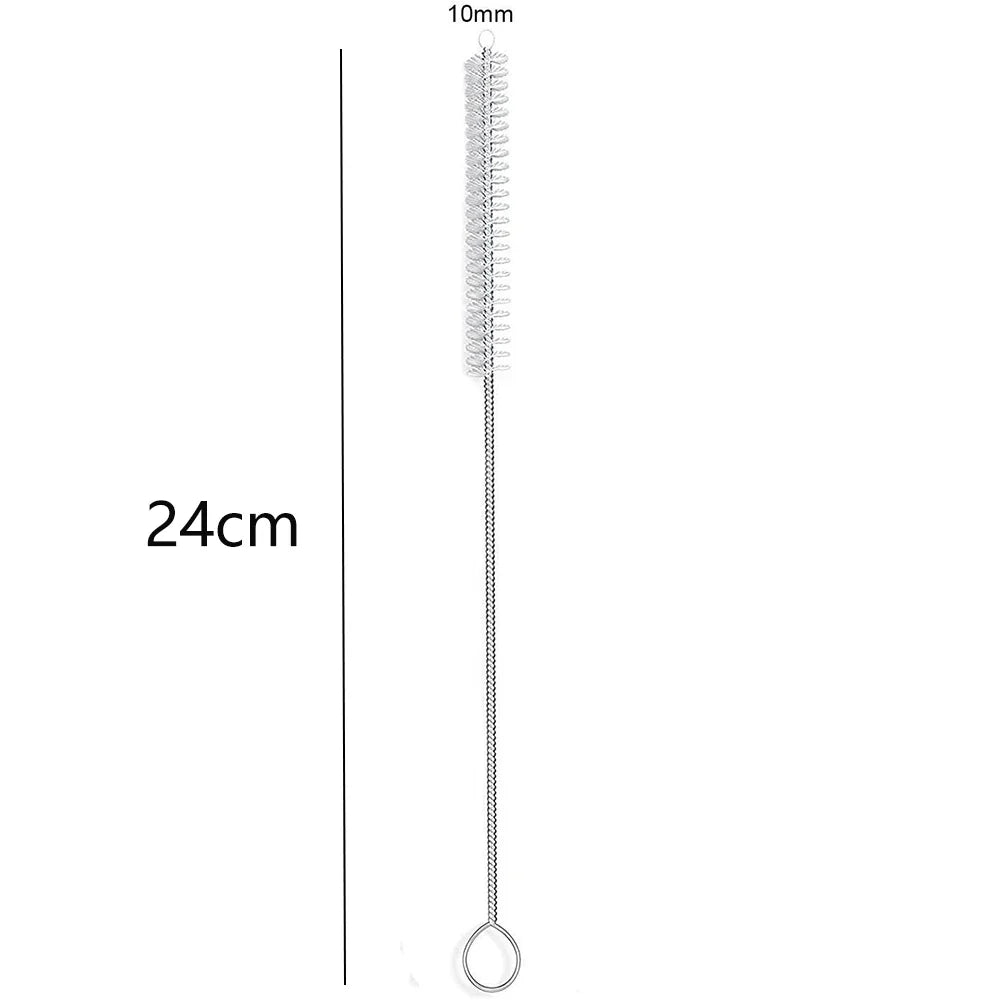 5-Piece Straw Cleaner Brush Kit – 3 Sizes, Extra Long Nylon