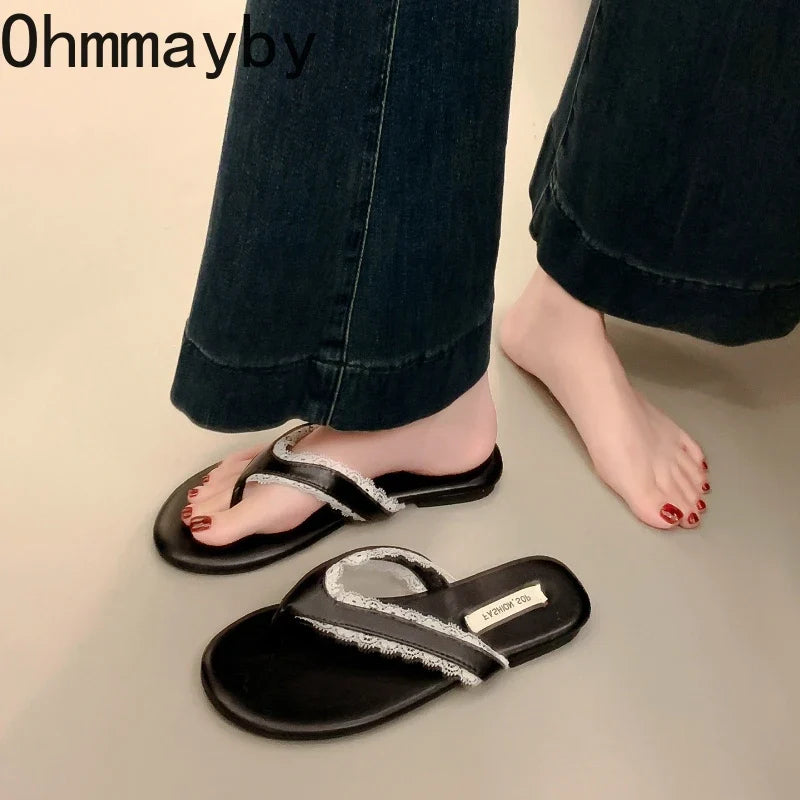 Women's Polka Dot Flip Flop Slides – Summer Beach Sandals