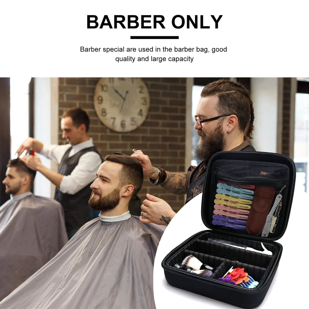Professional Barber & Salon Makeup Backpack | Large PU Leather Bag