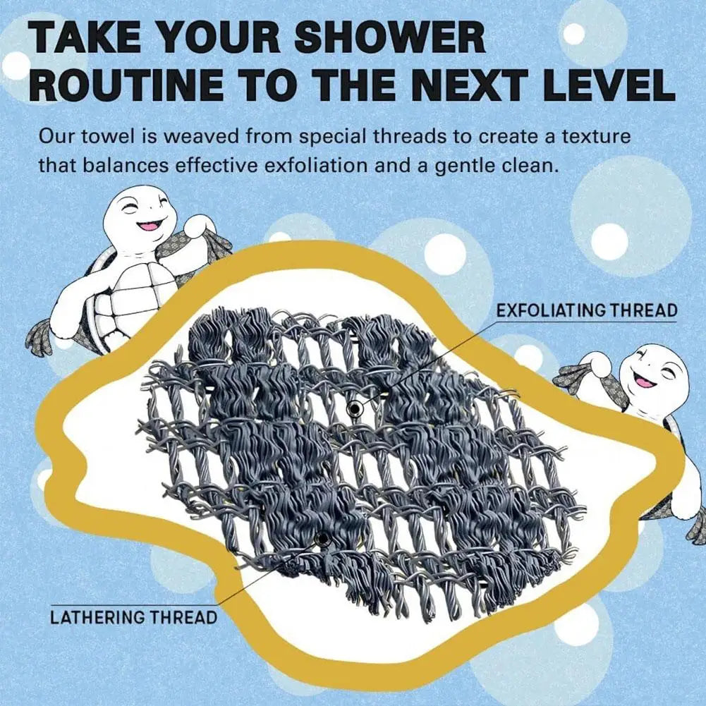 Exfoliating Towel Shower Extra Long Washcloth Men Women Body Scrubber