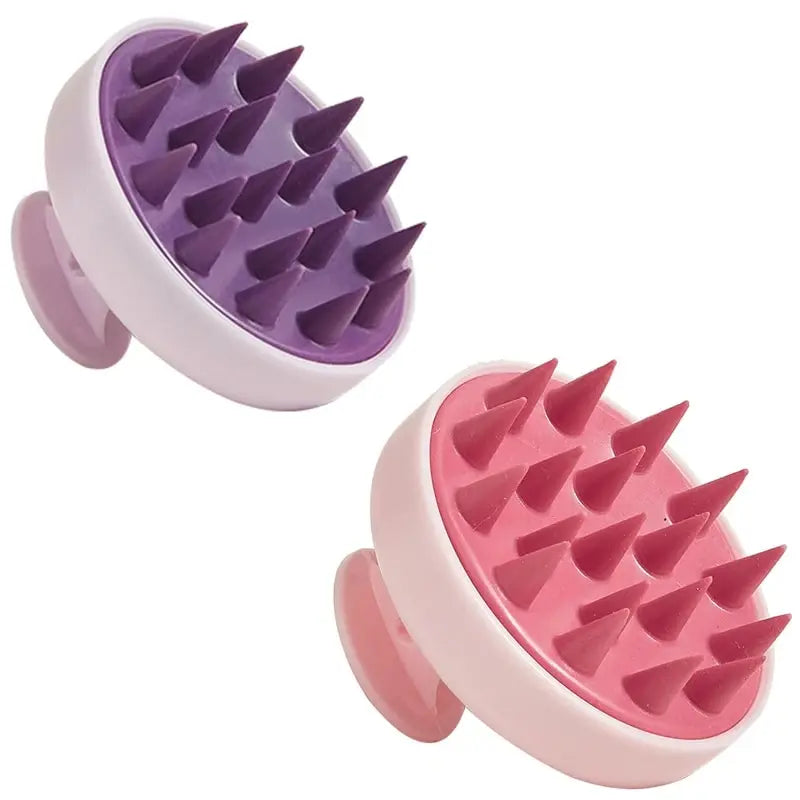 Silicone Scalp Massage Brush – Shampoo & Body Bath Comb