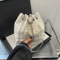 Chinese-Style Canvas Bucket Bag | Women's Retro Shoulder Bag