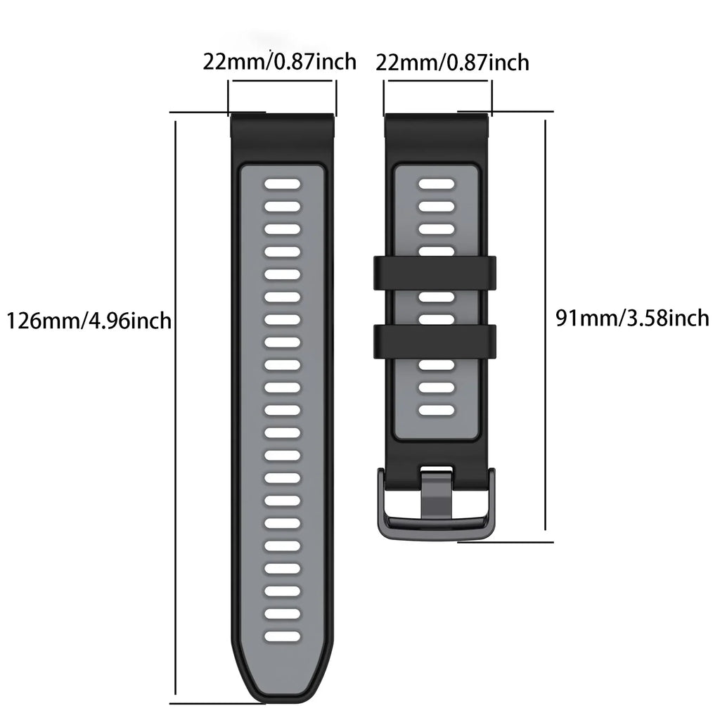 2-in-1 Silicone Case & Band for Garmin Forerunner 965