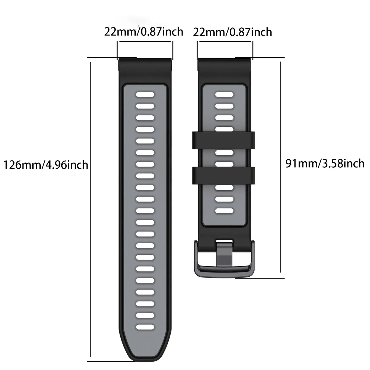 2-in-1 Silicone Case & Band for Garmin Forerunner 965