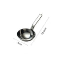 Stainless Steel Large Round Soup Spoon | Short Handle Ladle