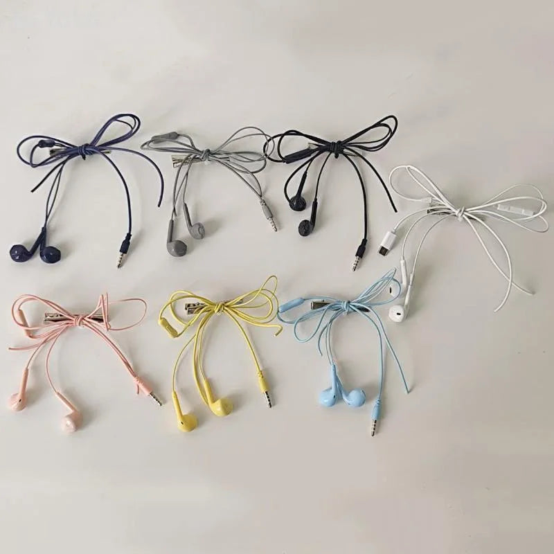 Y2K Headphone Wire Bow Hair Clip – Punk Style Women & Girls