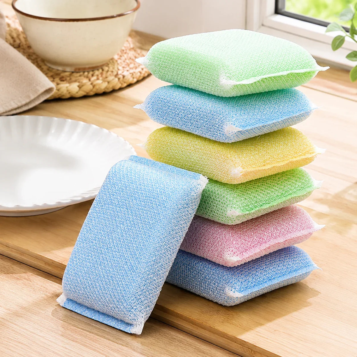 Double-Sided Kitchen Scrubber Sponge | Dishes, Pots & Pans