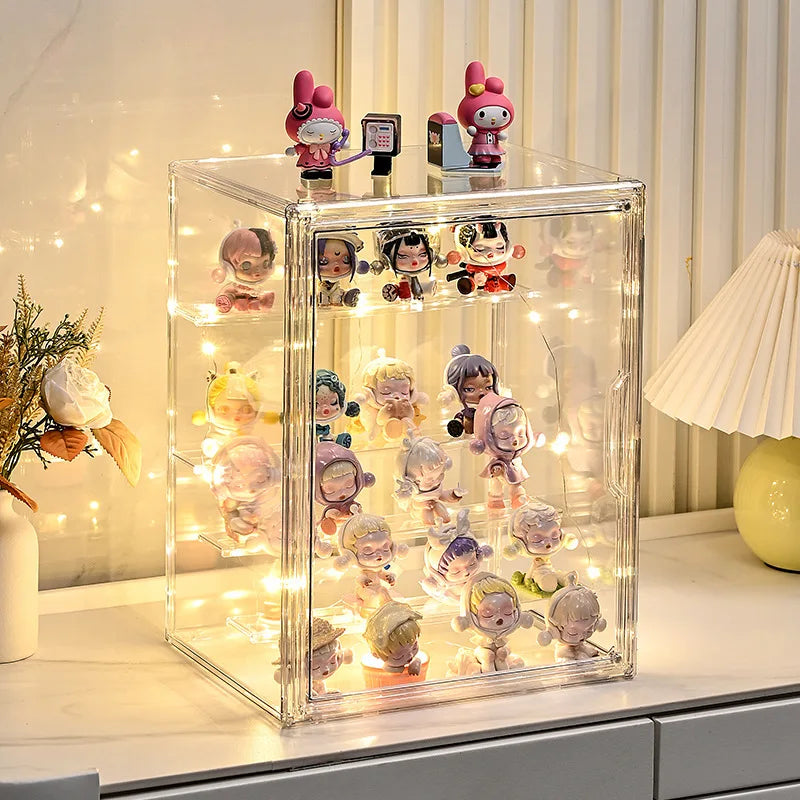 Acrylic Wall Mounted Display Cabinet | Removable Shelves