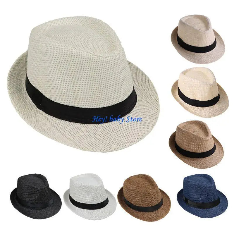 Kids Straw Sun Hat | Beach & Outdoor Cap Boys & Girls