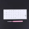 German Keyboard Stickers Transfer Film with Tweezers – QWERTZ