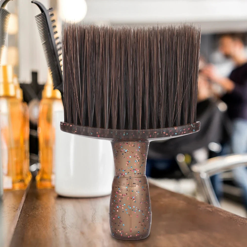 Soft Neck & Face Hair Sweep Brush | Salon Hairdressing Tool