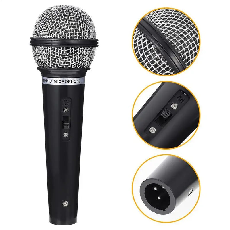 Kids Pretend Play Prop Microphone Toy | Fake Stage Mic