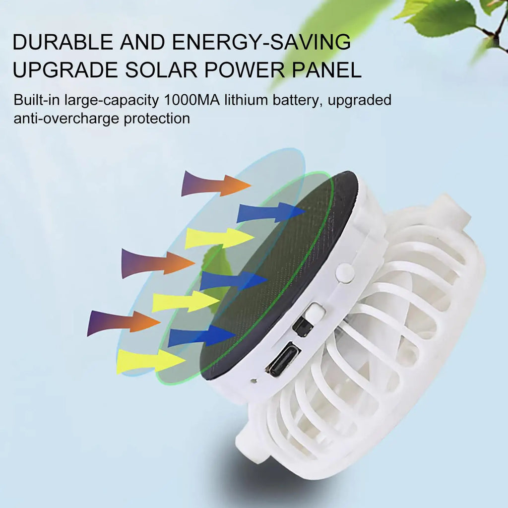Summer Fan Sunhat Women Men Baseball Hat Strong Wind Cooling Sun