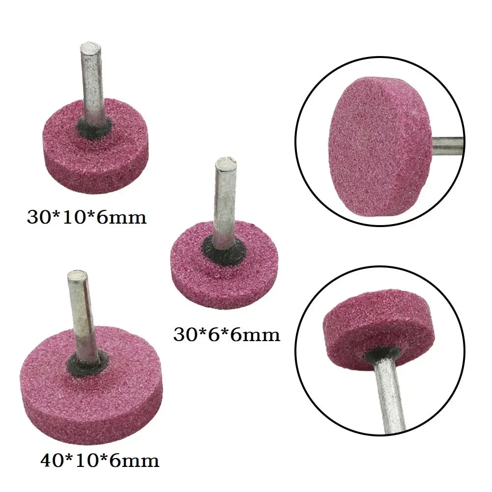 5-Pc Abrasive Mounted Stone Grinding Wheels | 6mm Shank Rotary Tool