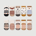 5 Pairs Kids Non-Slip Cartoon Floor Socks | Baby Toddler