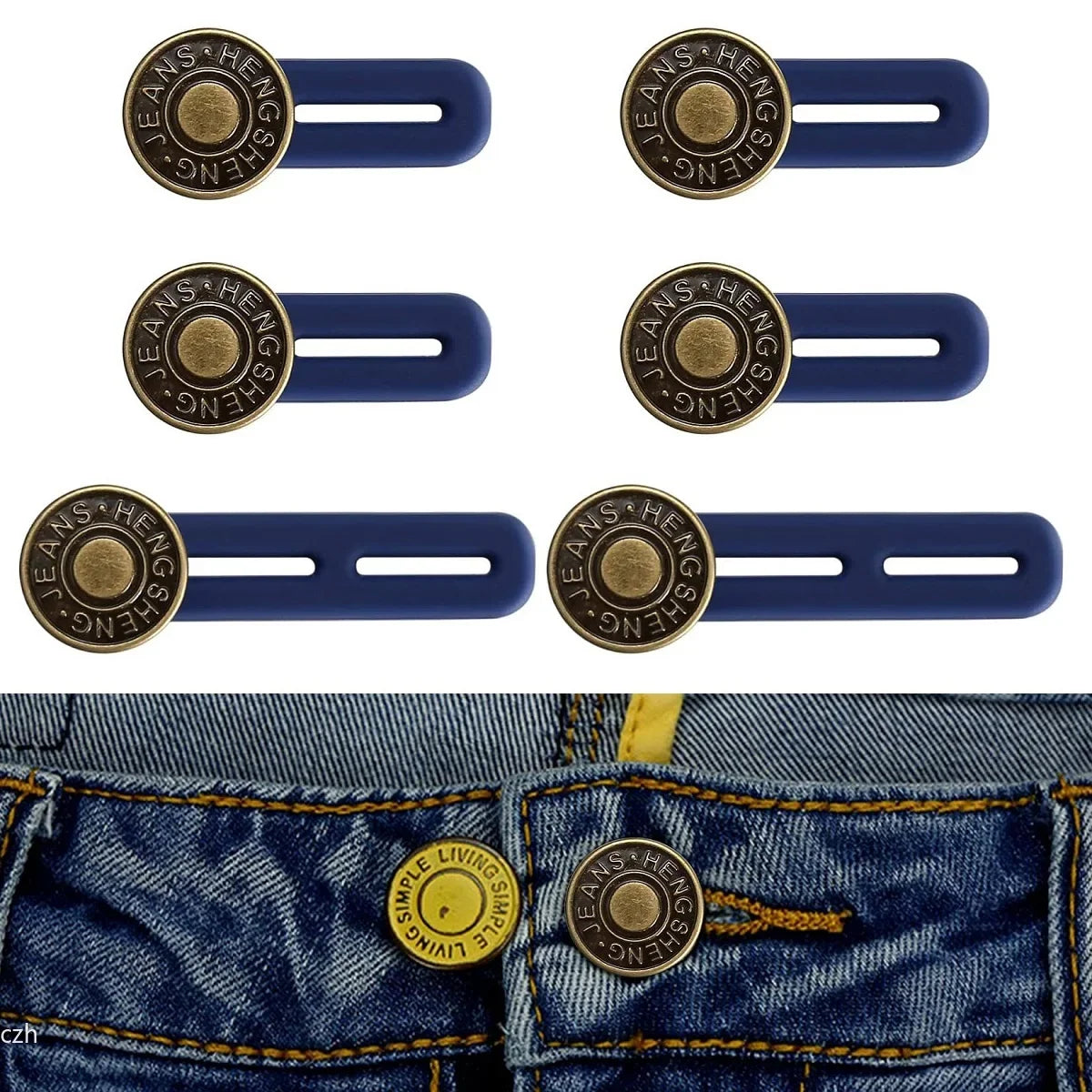 Jeans Button Extender Set – No-Sew Waist Extenders 4/6pcs