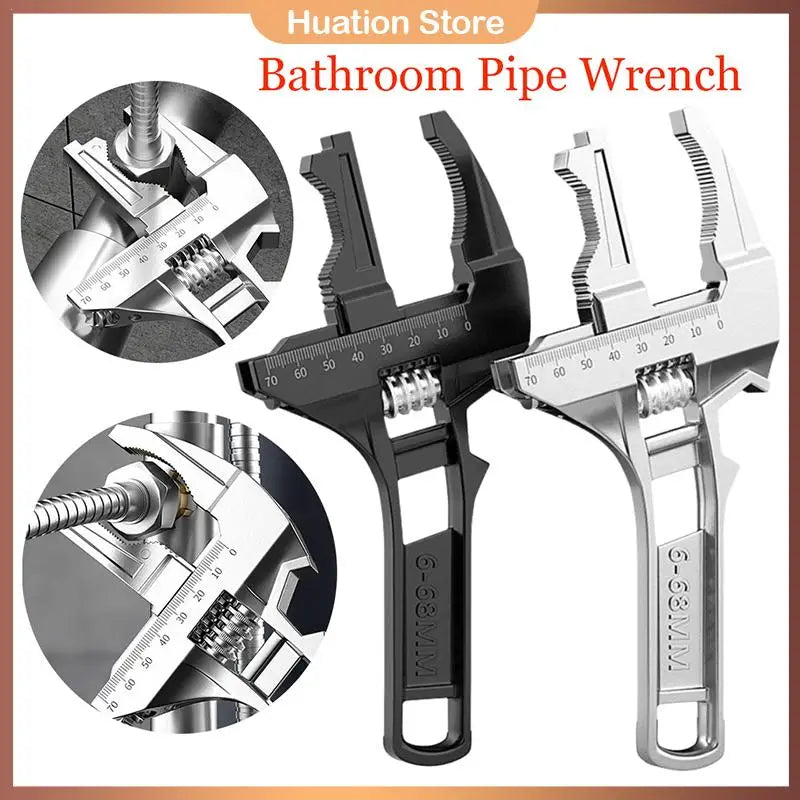 Adjustable Pipe Wrench 6-68mm | Aluminum Alloy Spanner Tool