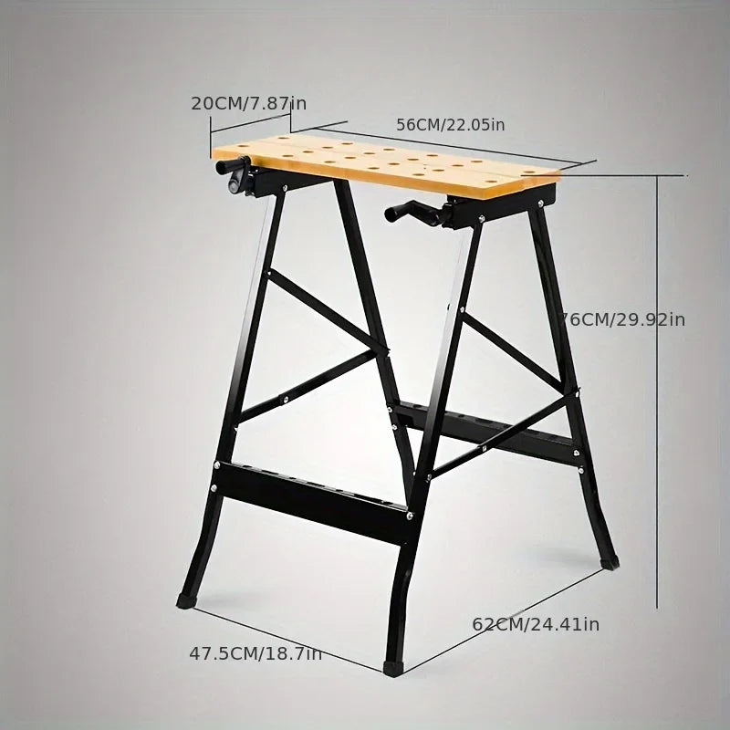 Adjustable Hardwood Workbench – DIY Workshop & Home Work Table