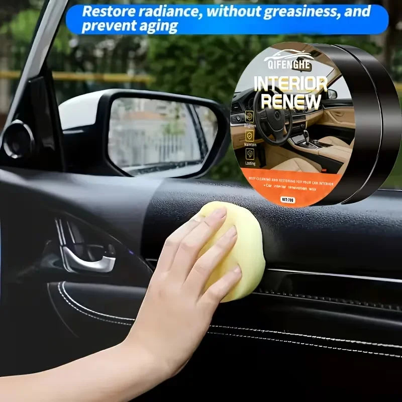 70g Car Interior Renew Wax – Dashboard, Leather & Plastic Trim