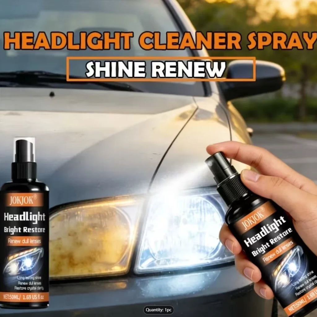 Headlight Restoration Spray – Remove Yellowing & Oxidation
