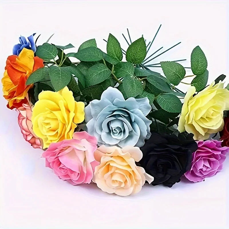 80 Pcs Artificial Rose Vine Leaves – Bulk Greenery for DIY Decor