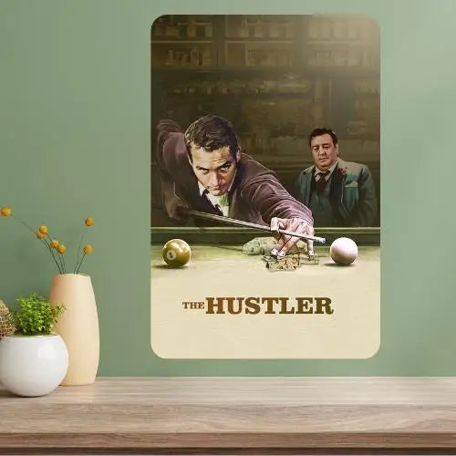 The Hustler Classic Movie Metal Poster Sign | Vintage Wall Art