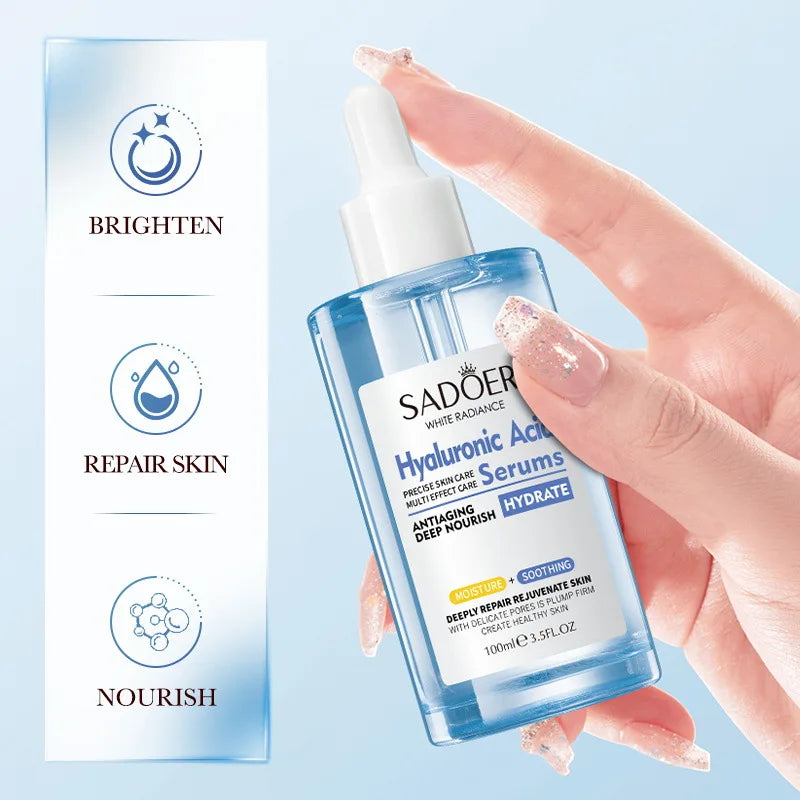 SADOER Hyaluronic Acid Face Serum – Firming & Hydrating 100ml