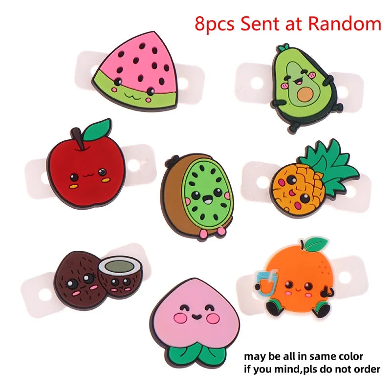 4 6 Lot Tennis Vibration Dampeners Cartoon Fruit Shape Racket Anti