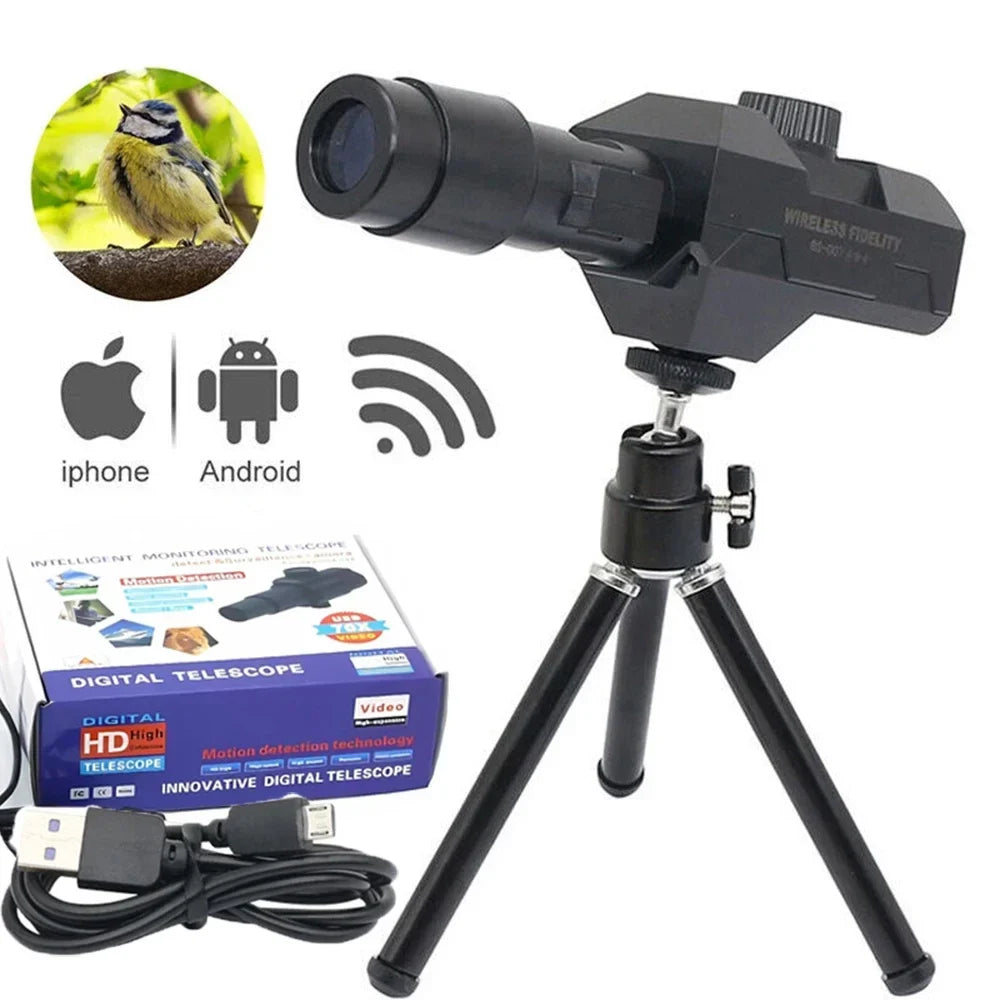 Wifi Digital Telescope 70X Large Aperture Objective Lens 2MP Photos