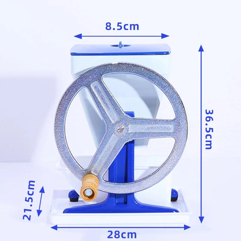 Manual Hand-Crank Ice Crusher & Shaver Machine – 2KG