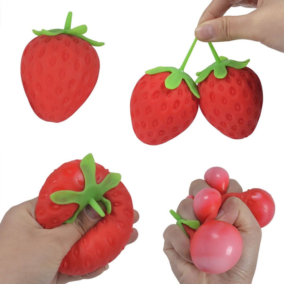Strawberry Squishy Toy – Slow Rising Sensory Fidget Squeeze Toy