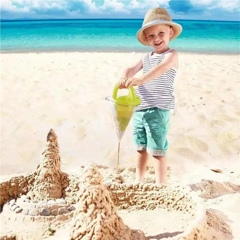 Beach Children Wash Sand Overflow Funnel Outdoor Family Sandhopper