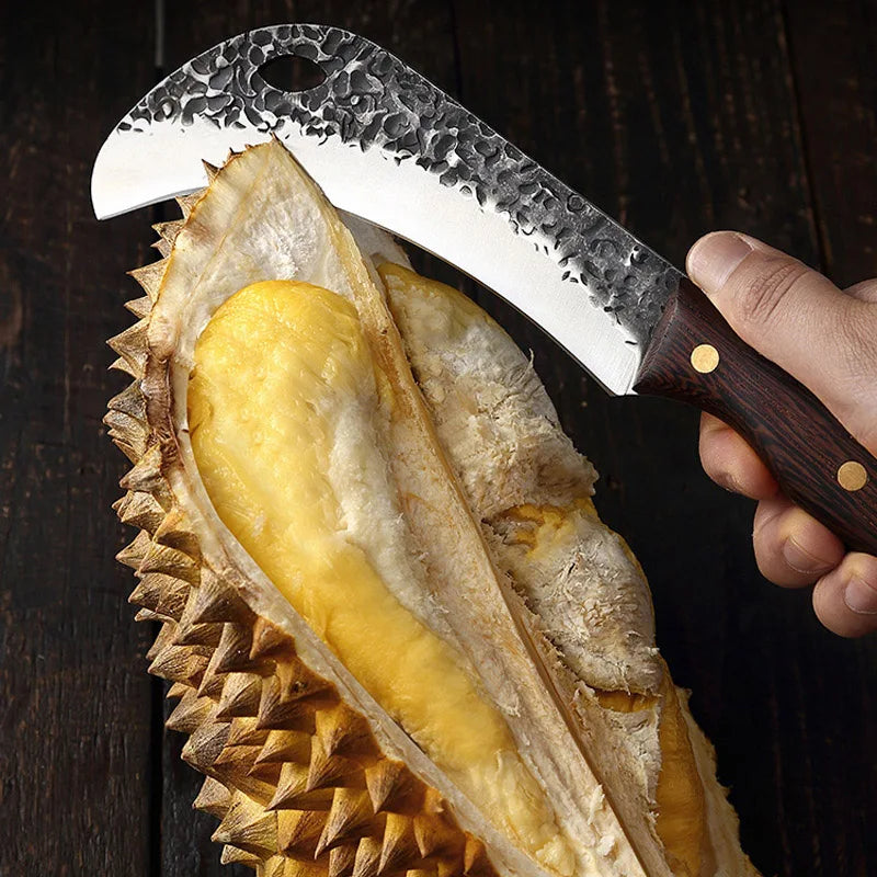 Hand Forged Stainless Steel Kitchen Knife – Wood Handle