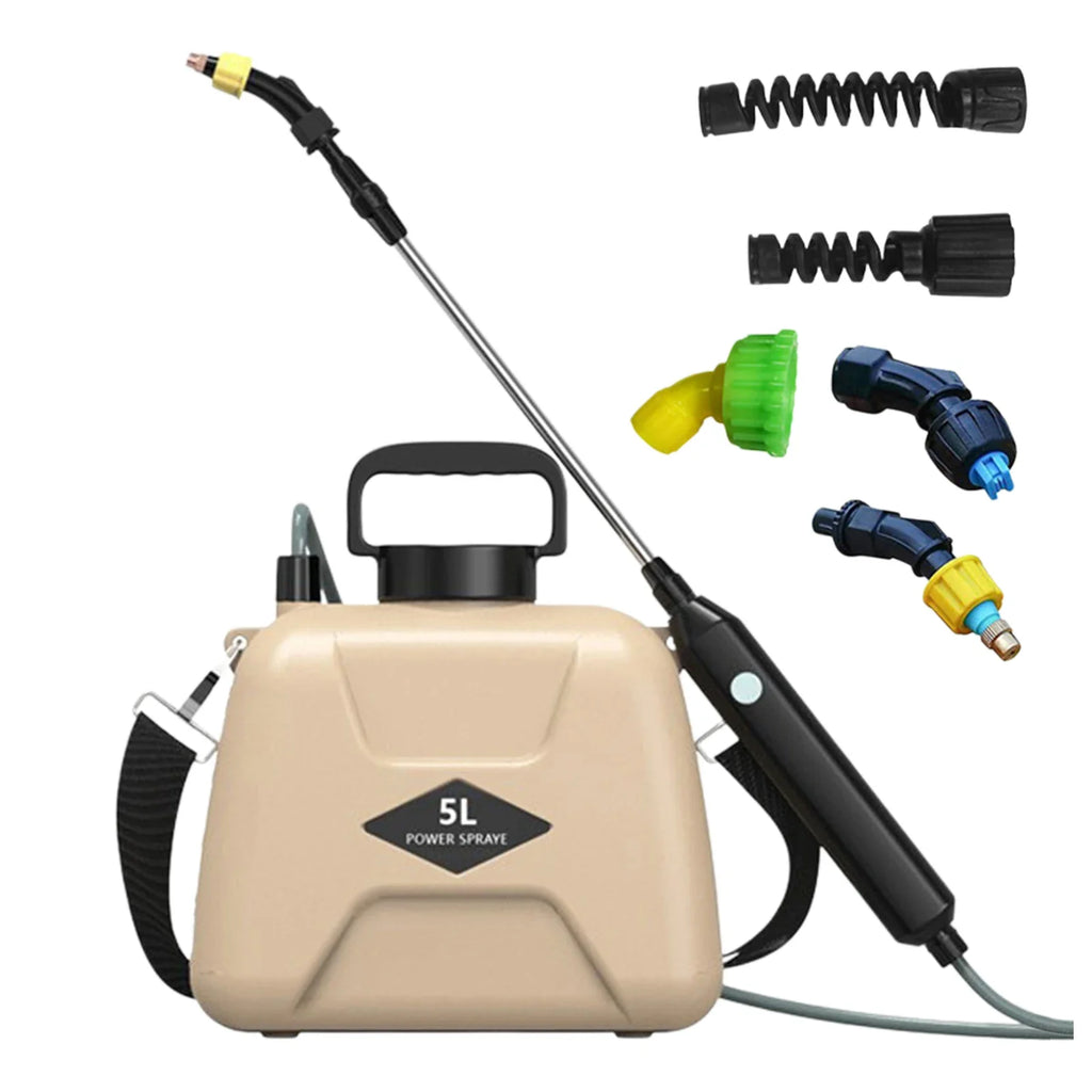 Electric Sprayer 3 Mist Nozzles Rechargeable Retractable Wand Plant