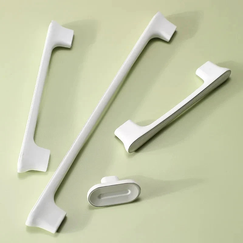 Modern White Zinc Alloy Cabinet & Drawer Handle | Furniture Knob