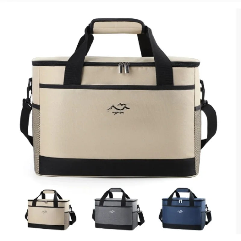 Large-capacity Square Ice Packs Minimalist Insulated Lunch Box Bag