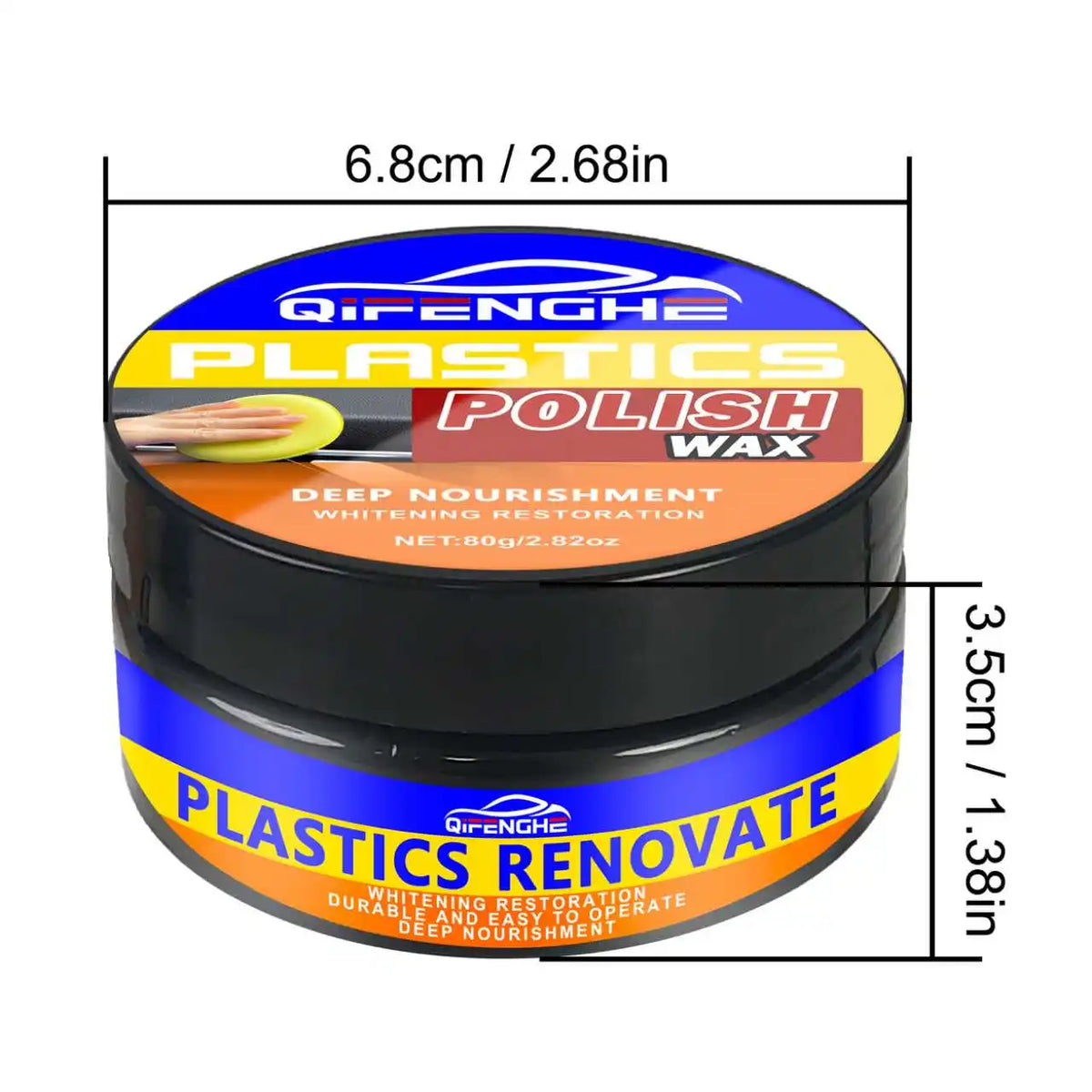 Car Plastic Restorer & Leather Renewal Wax – Back to Black