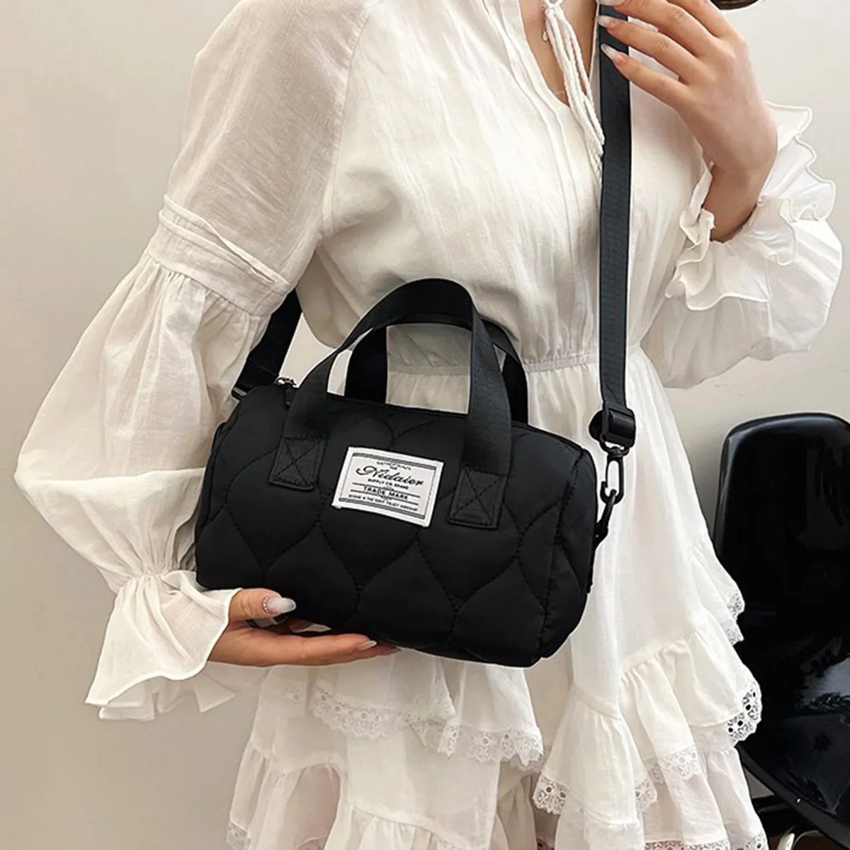 Women's Cotton Crossbody Tote Bag – Gym, Travel & Daily Use