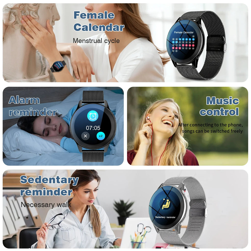 LOMAXFR T2 Pro 1.28" Smart Watch – Calls, Alerts & Dual Straps