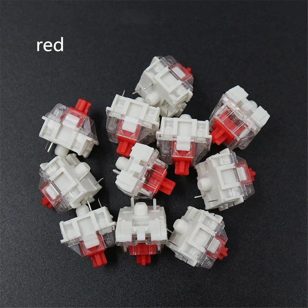 100 Pcs MX Mechanical Keyboard Switches – 3-Pin CIY SMD Black Blue