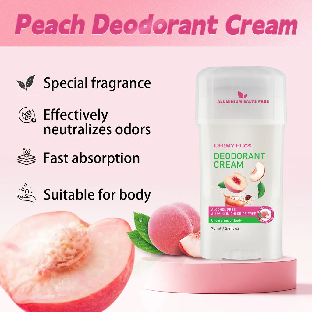 YURHERSU Peach Deodorant Stick – Long-Lasting Freshness