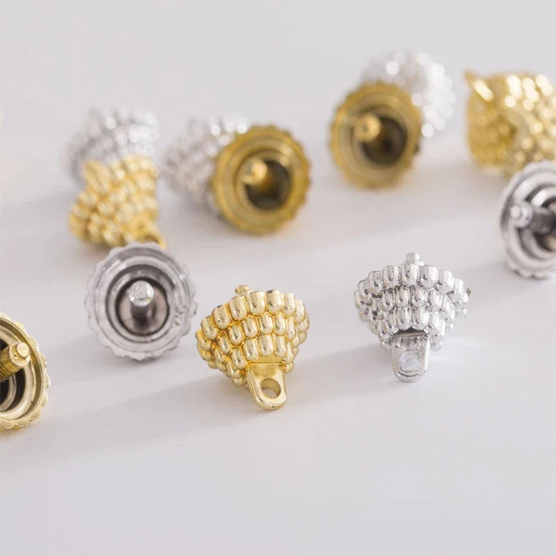 Christmas Ball Cap Pendant Holders – 50/100pcs Gold & Silver