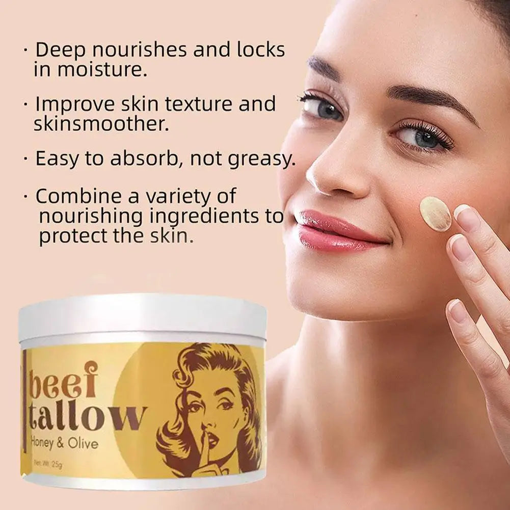 Whipped Beef Tallow & Honey Balm – Face & Body Moisturizer