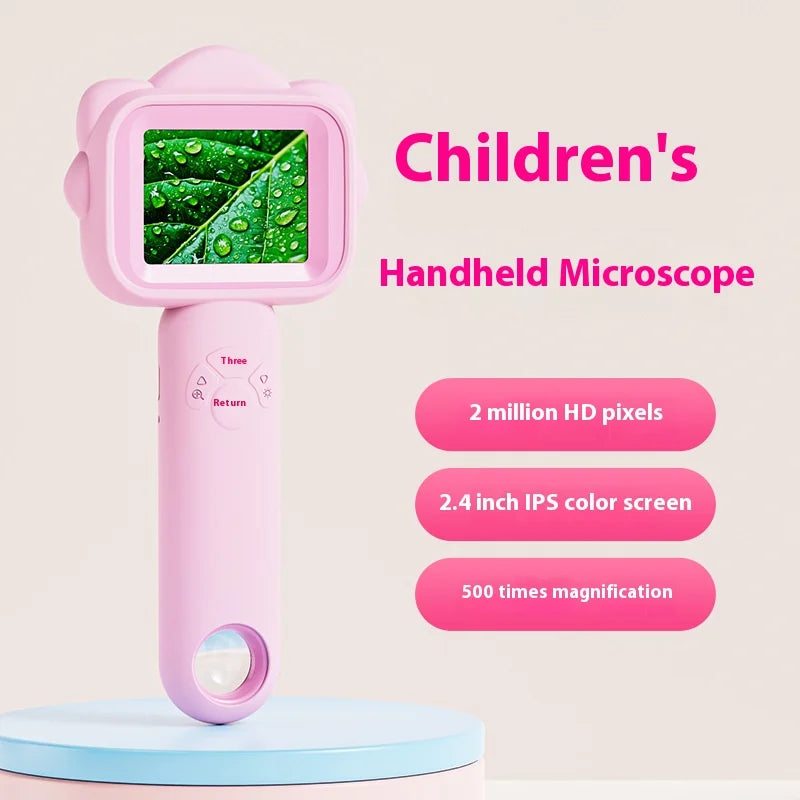 Kids Handheld Portable Microscope Toy – Up to 500X Magnification