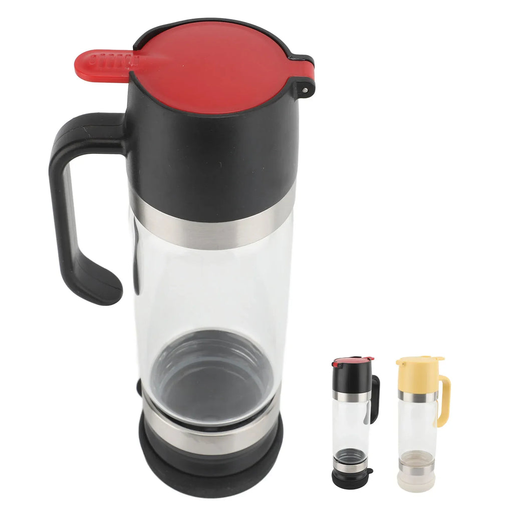 Honey Dispenser Clear Glass Syrup Handle Prevent Dripping Container