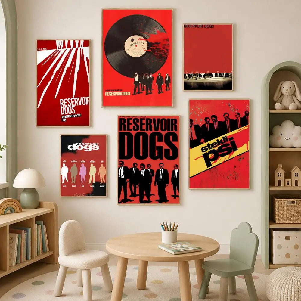 Reservoir Dogs HD PVC Wall Poster – Self-Stick Movie Decor