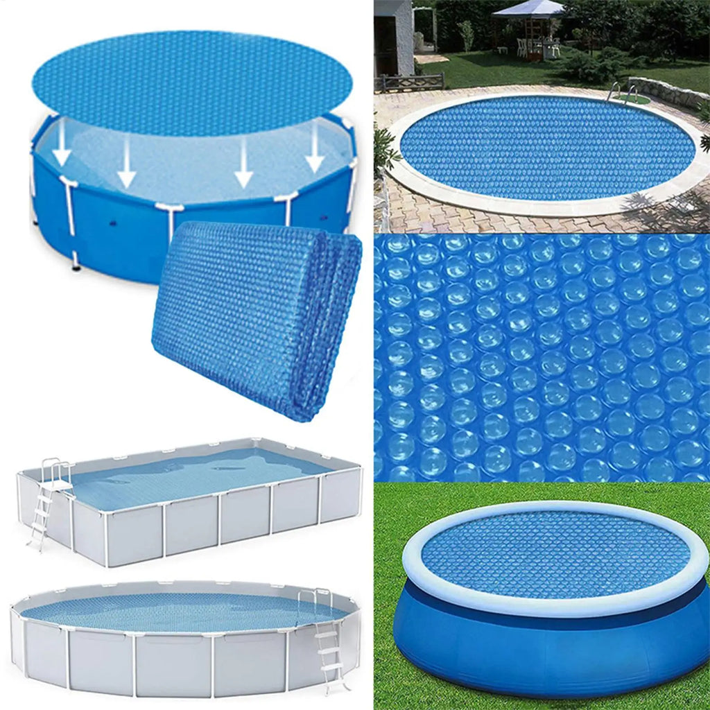 Swimming Pool Cover Round Water Evaporation Dustproof Outdoor Tub