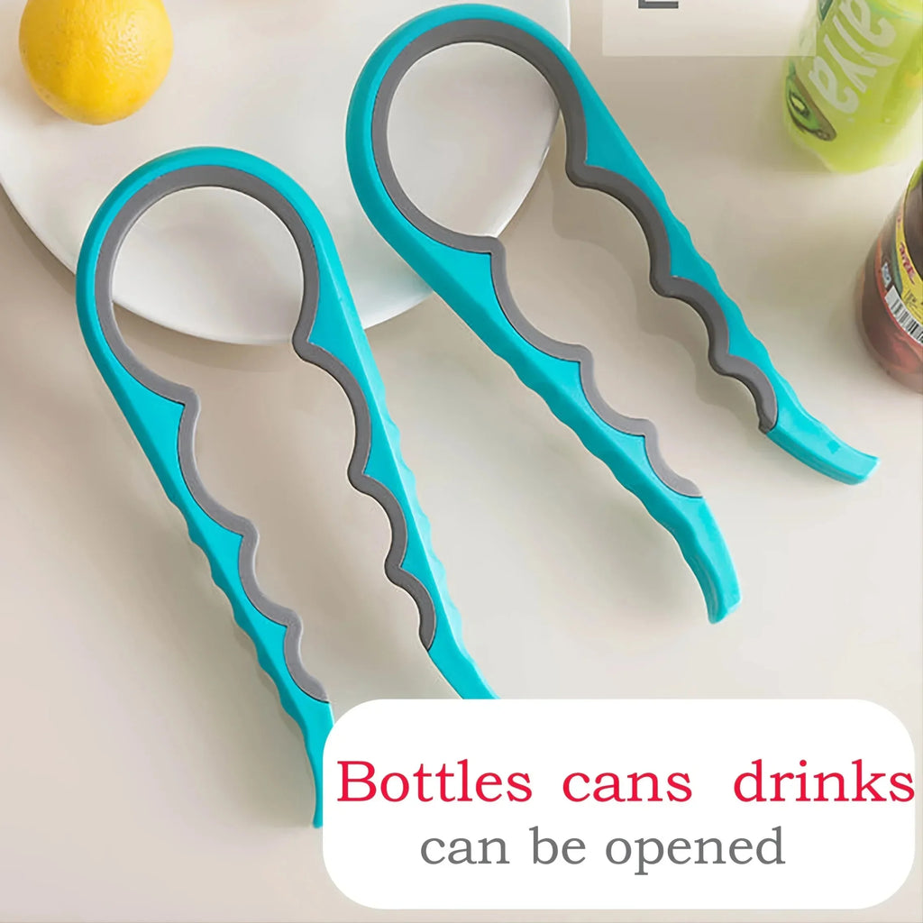4-in-1 Multi-Purpose Can & Bottle Opener – Non-Slip Grip